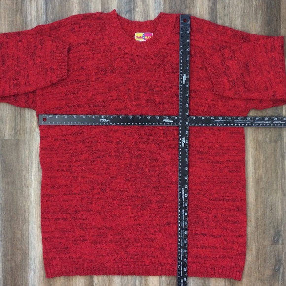 Sam & Max vintage red marled oversized sweater - Picture 7 of 8